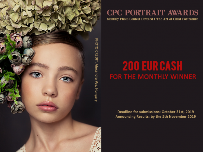 CPC Portrait Awards - Monthly Photo Contest - The Art of Child Portrature WINNER
